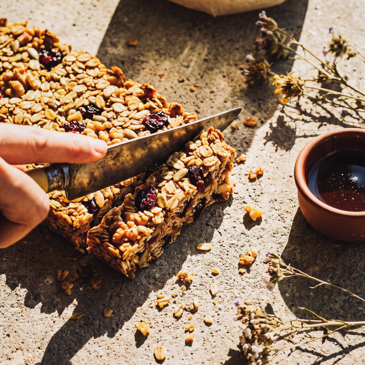 Organik Yulaf Ezmesi ile Granola Bar Tarifi