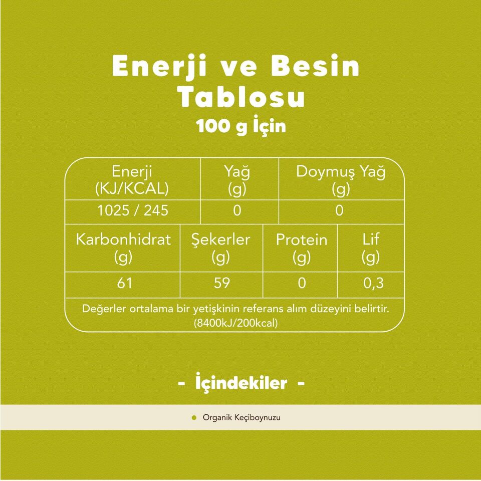 Organik Harnup (Keçiboynuzu Özü) Pekmezi 380 gr