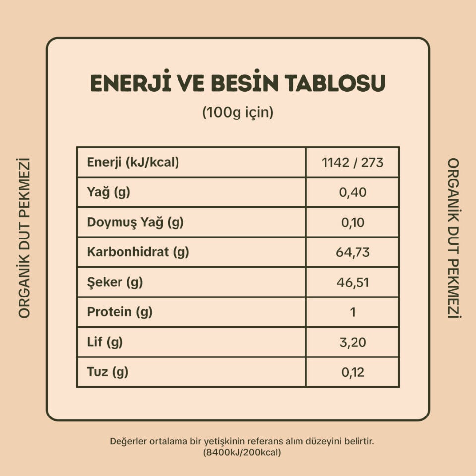 Organik Dut Pekmezi 380 gr