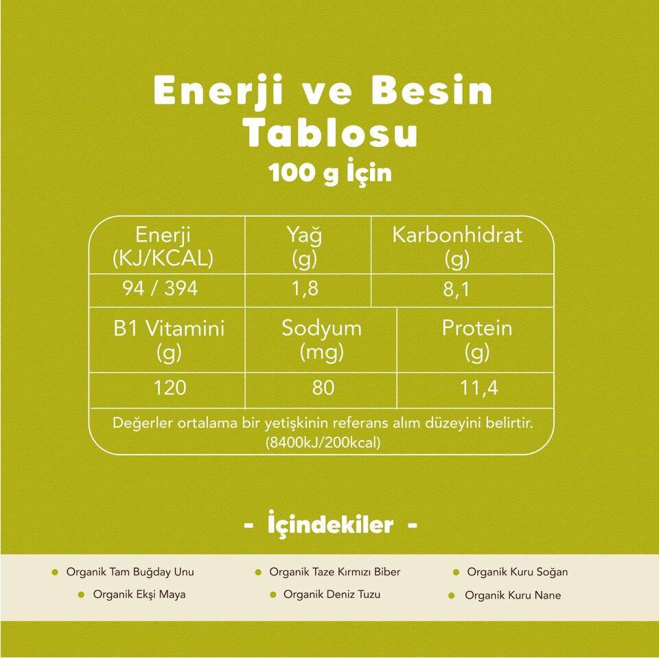 Organik Vegan Tarhana 500 gr