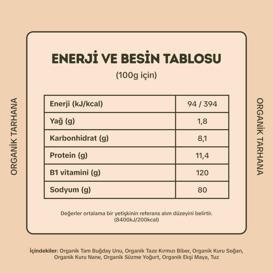 Organik Tarhana 500 gr