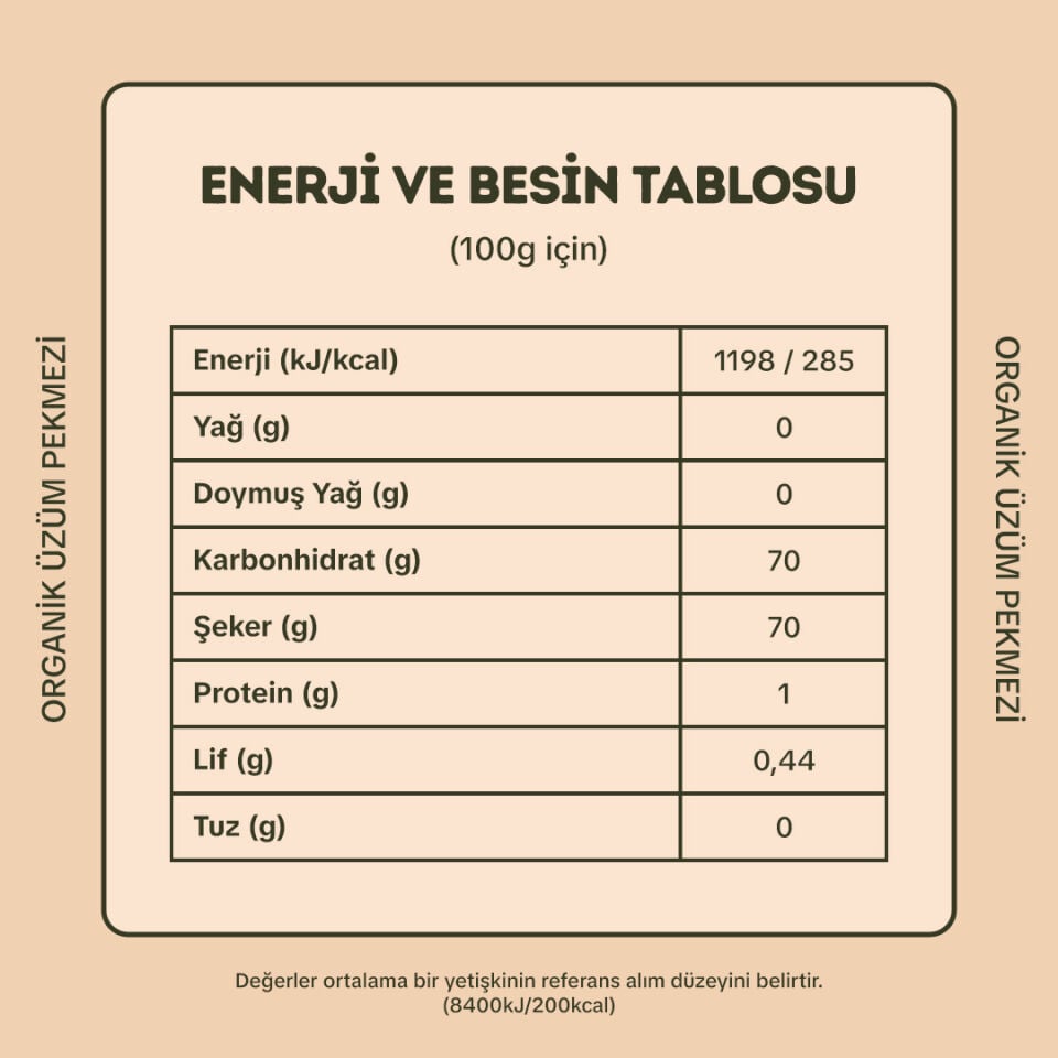 Organik Üzüm Pekmezi 380 gr