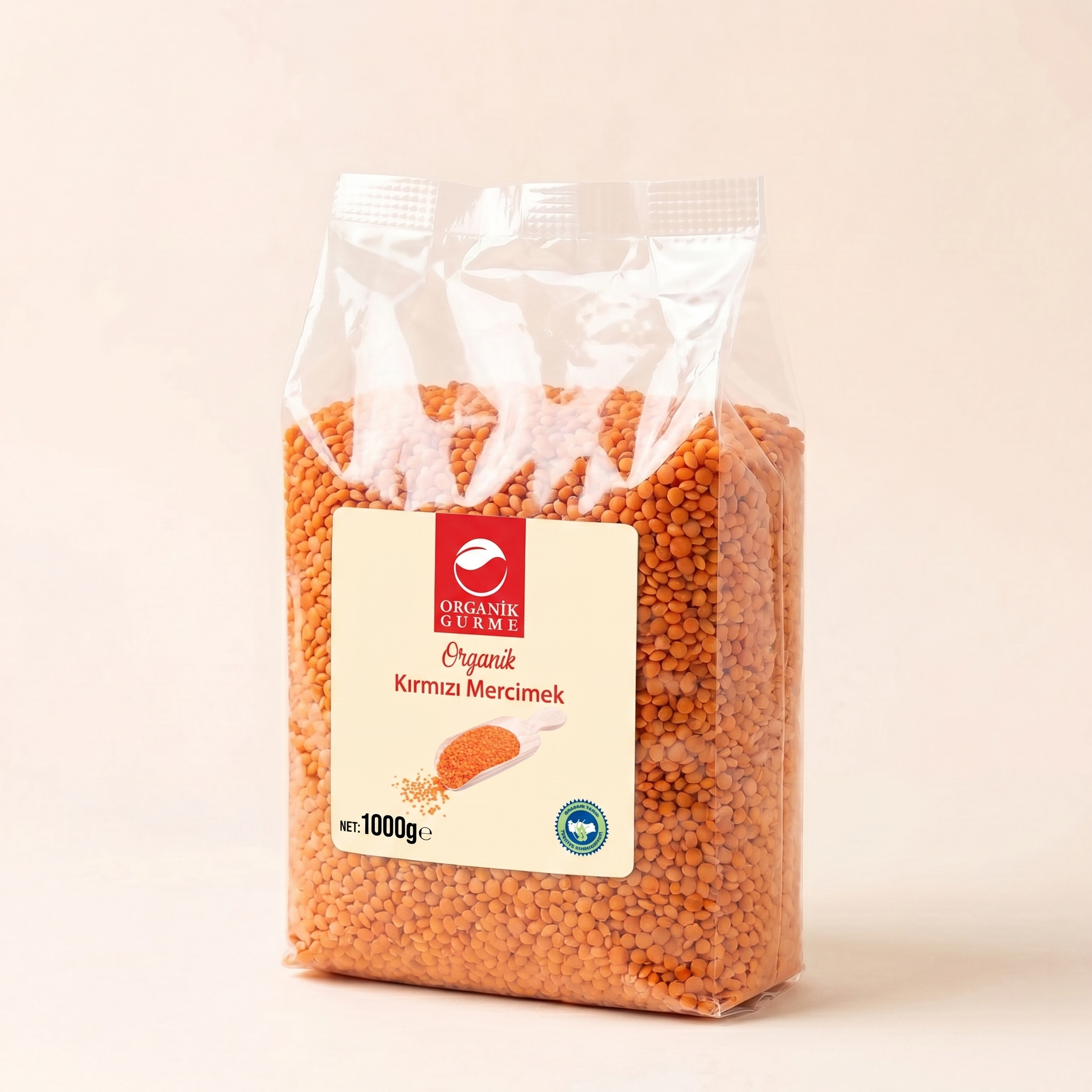 Organik Kırmızı Mercimek 1000 gr