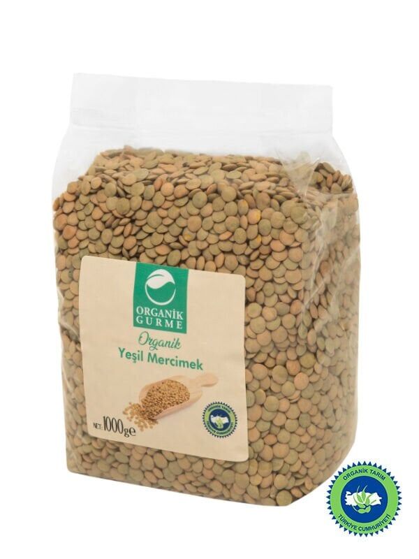 Organik Yeşil Mercimek 1000 gr
