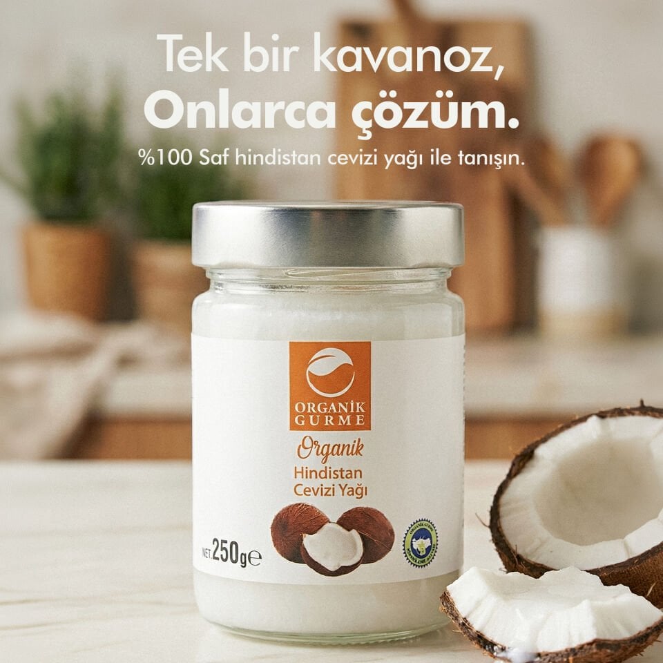 Organik Hindistan Cevizi Yağı 250gr