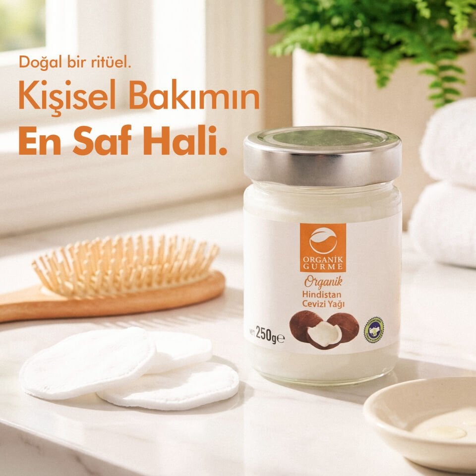 Organik Hindistan Cevizi Yağı 250gr