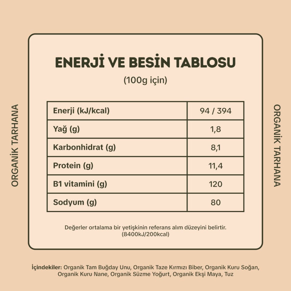 4'lü Organik Tarhana Paketi