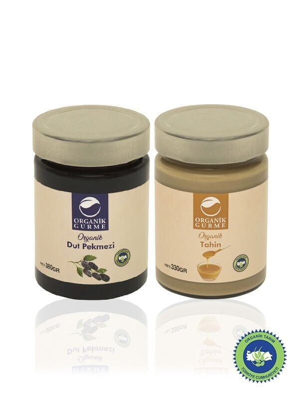 Organik Dut Pekmezi 380 gr + Organik Tahin 330 gr