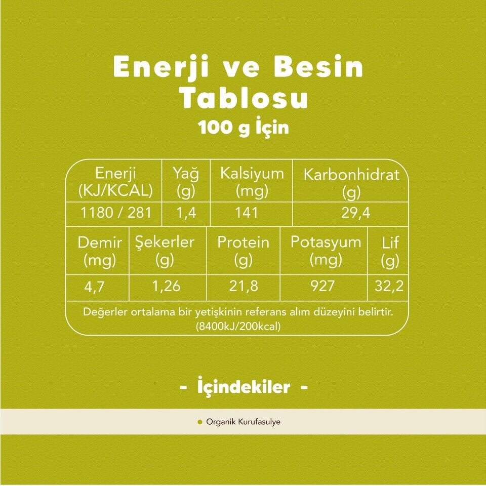 2'li Organik Kurufasulye Paketi