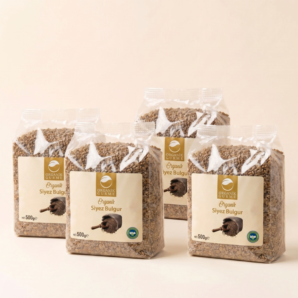 4'lü Organik Siyez Bulguru 500 gr