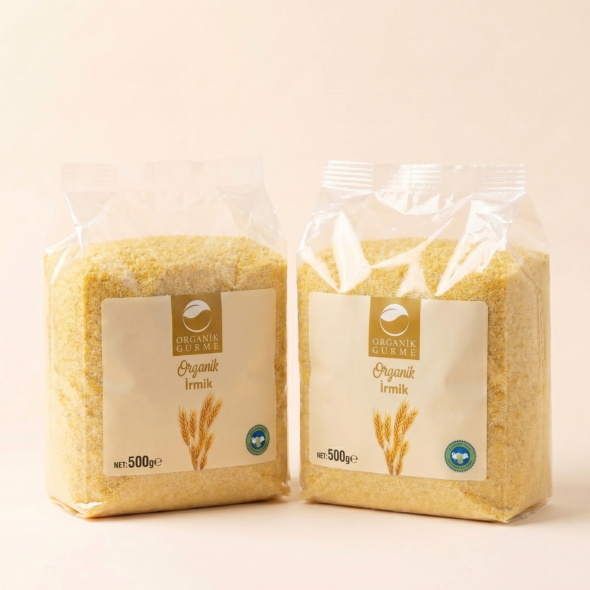 2'li Organik İrmik 500 gr