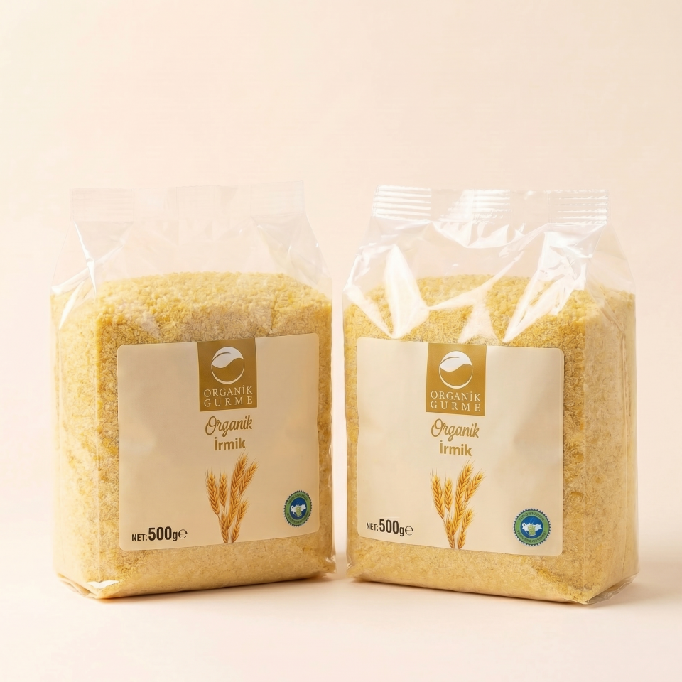 2'li Organik İrmik 500 gr