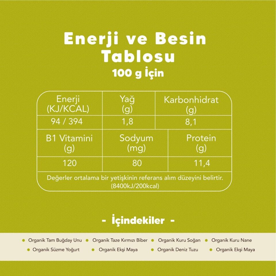 2'li Organik Tarhana 500 gr