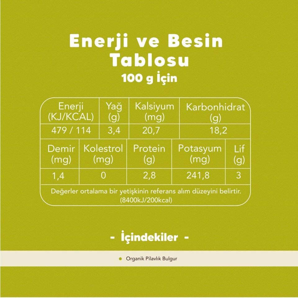 2'li Organik Pilavlık Bulgur Paketi