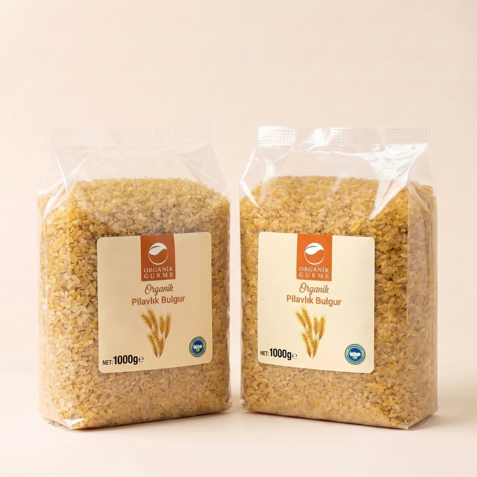 2'li Organik Pilavlık Bulgur 1000 gr