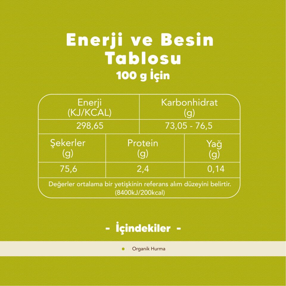 Organik Hurma Pekmezi 380 gr