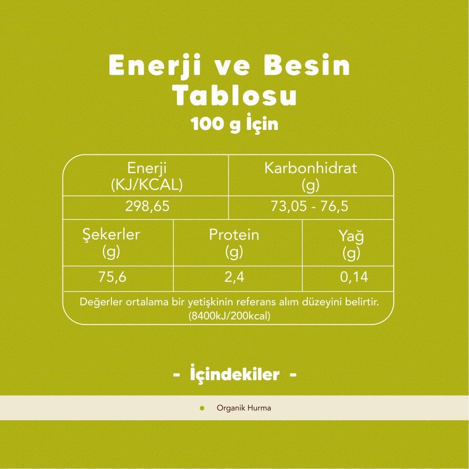 Organik Hurma Pekmezi 380 gr