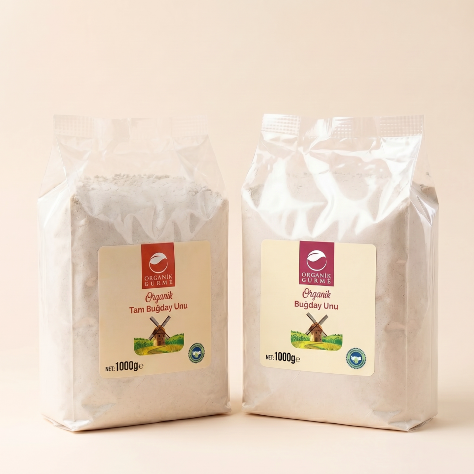 Organik Tam Buğday Unu ve Organik Buğday Unu Paketi