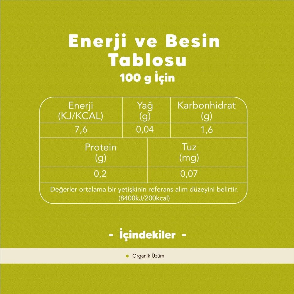 Organik Üzüm Sirkesi - Organik Alıç Sirkesi