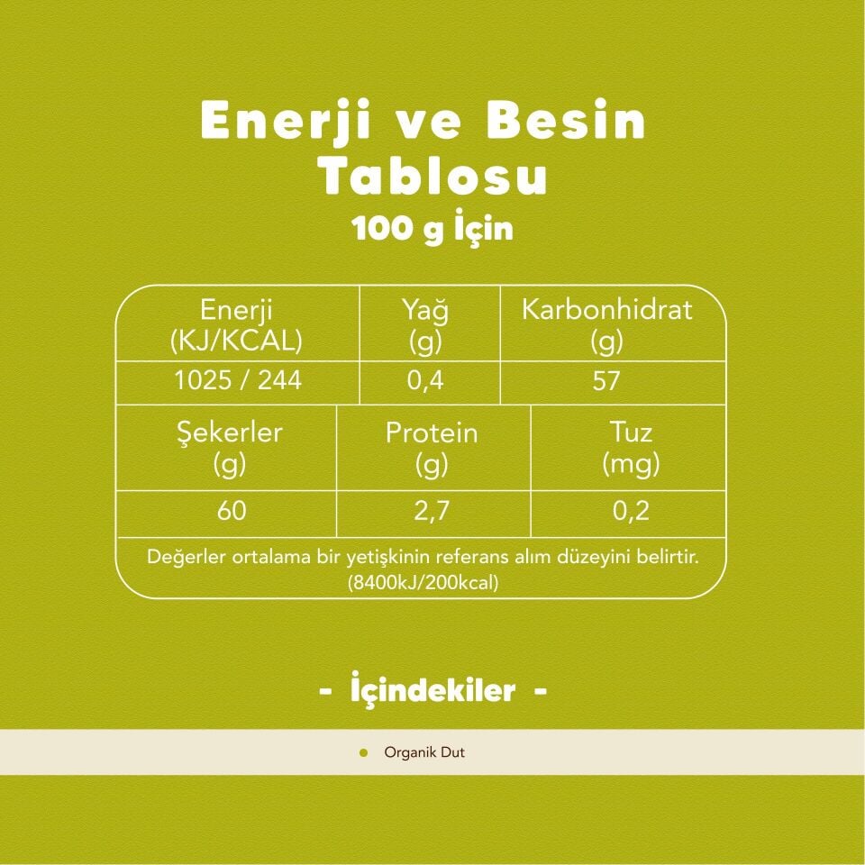 Organik Yulaf Ezmesi ve Organik Dut Pekmezi Paketi