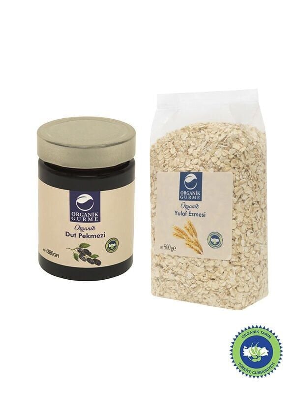 Organik Yulaf Ezmesi 500gr - Dut Pekmesi 380gr