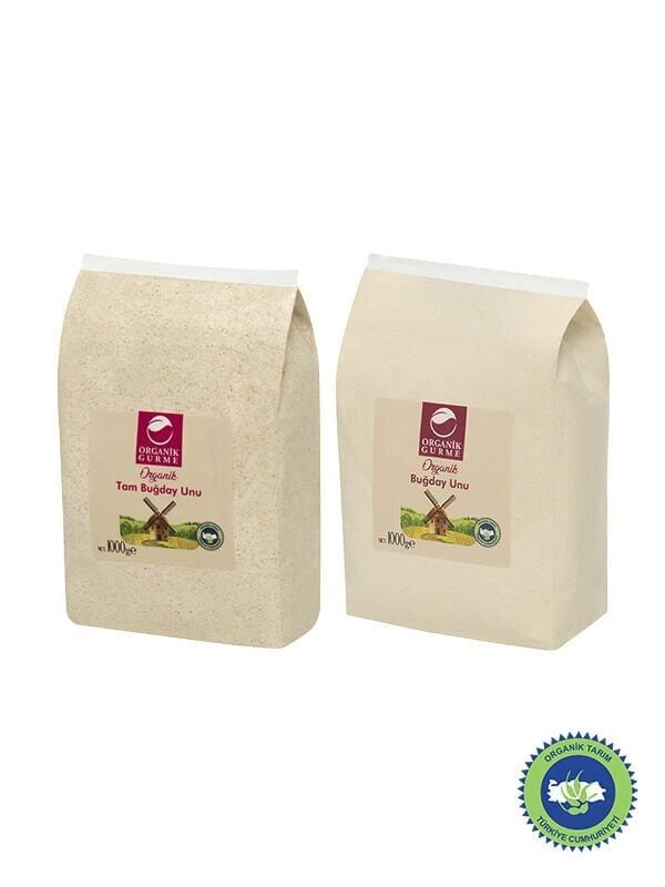Organik Tam Buğday Unu 1000gr - Çok Amaçlı Buğday Unu 1000gr