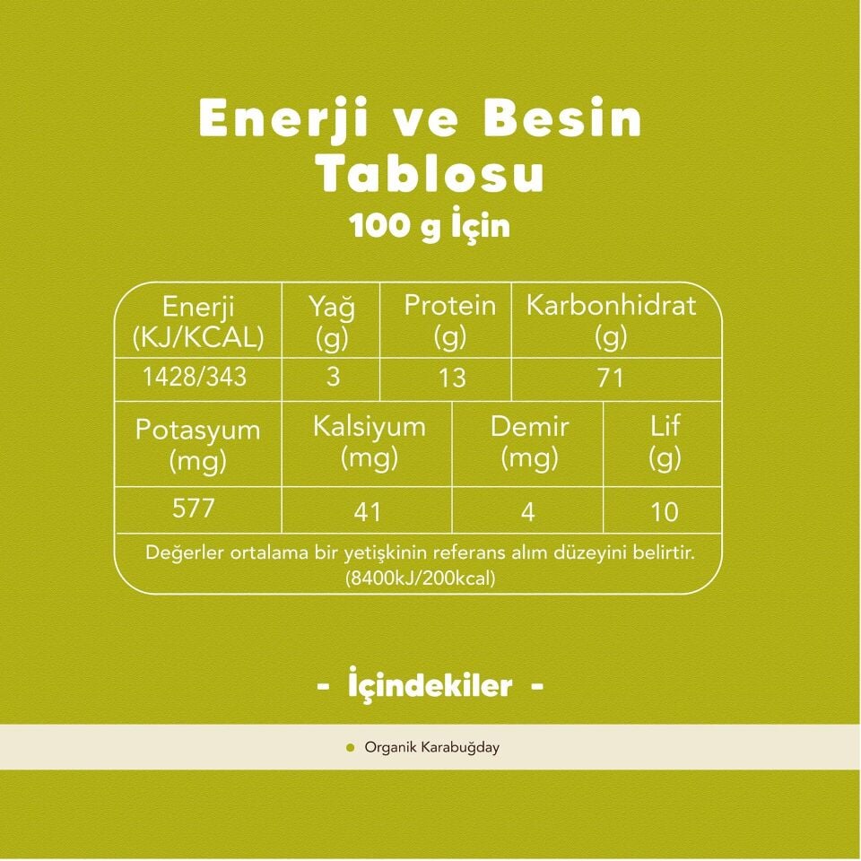 Organik Çavdar Unu 1000gr - Karabuğday Unu 500gr