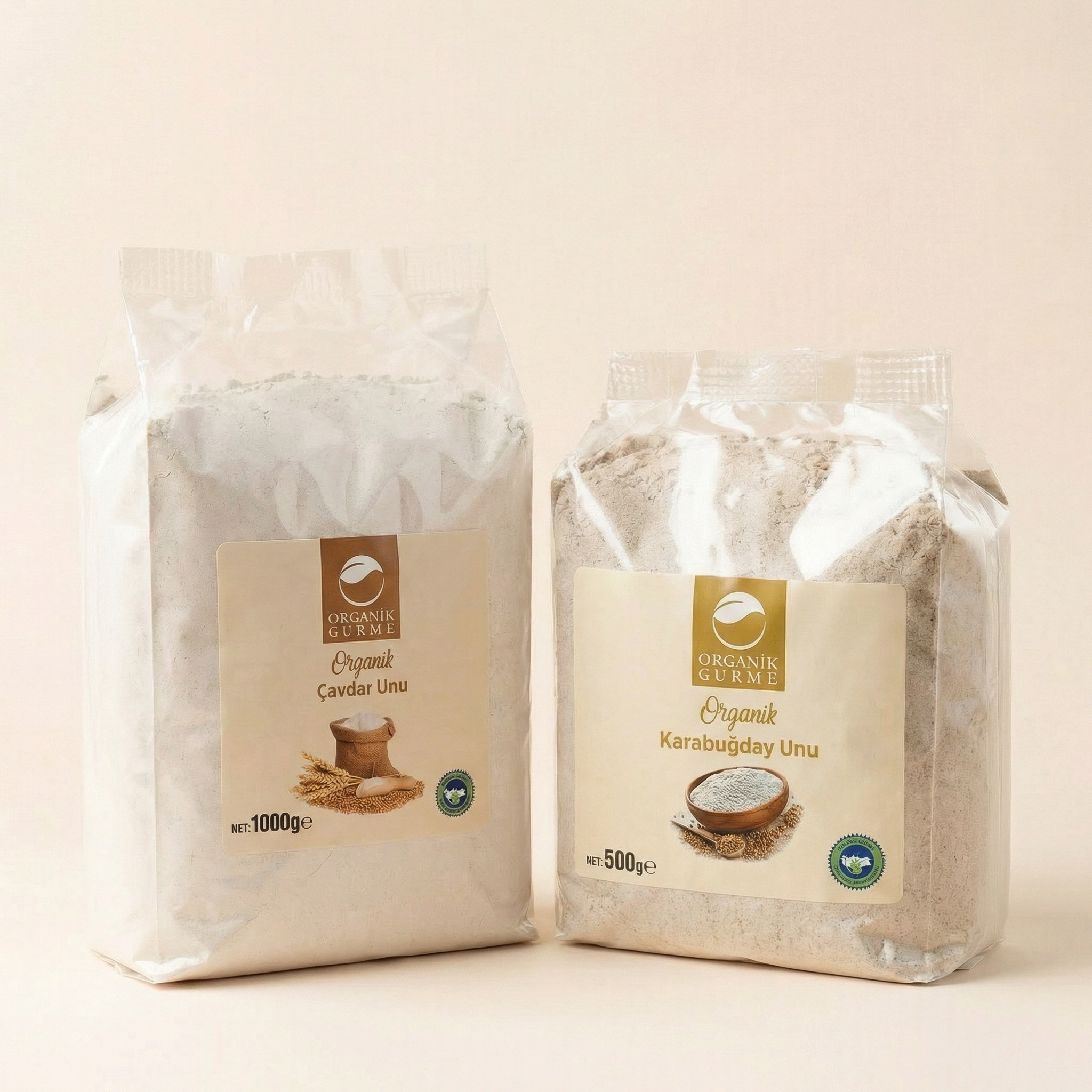Organik Çavdar Unu 1000gr - Karabuğday Unu 500gr
