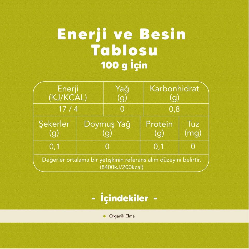 Organik Elma Sirkesi 500 ML