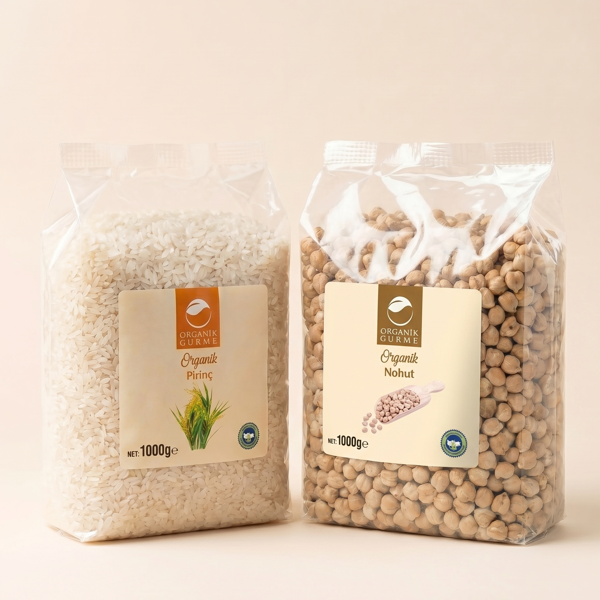 Organik Pirinç 1000gr - Nohut 1000gr