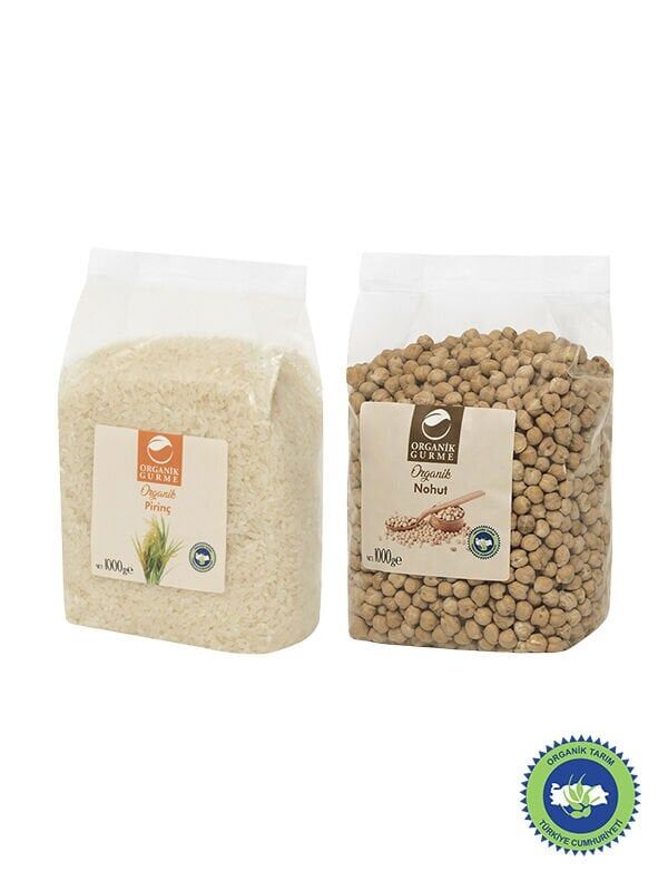 Organik Pirinç 1000gr - Nohut 1000gr