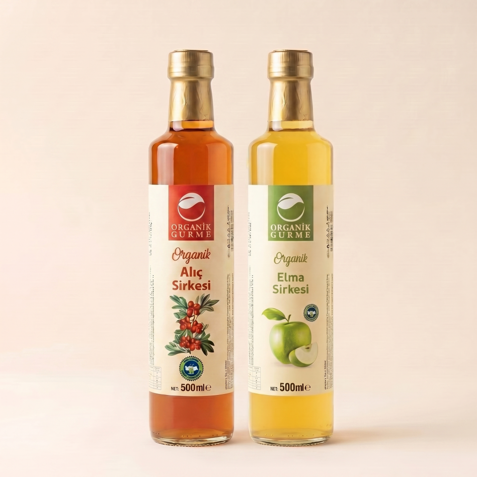 Organik Elma Sirkesi 500ml - Alıç Sirkesi 500ml