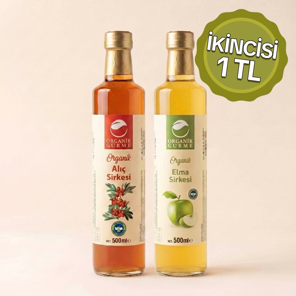 Organik Elma Sirkesi 500ml - Alıç Sirkesi 500ml
