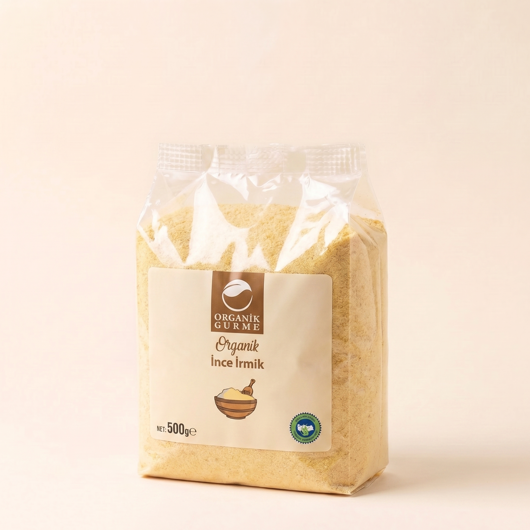 Organik İnce İrmik 500gr