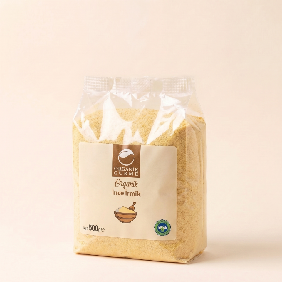 Organik İnce İrmik 500gr
