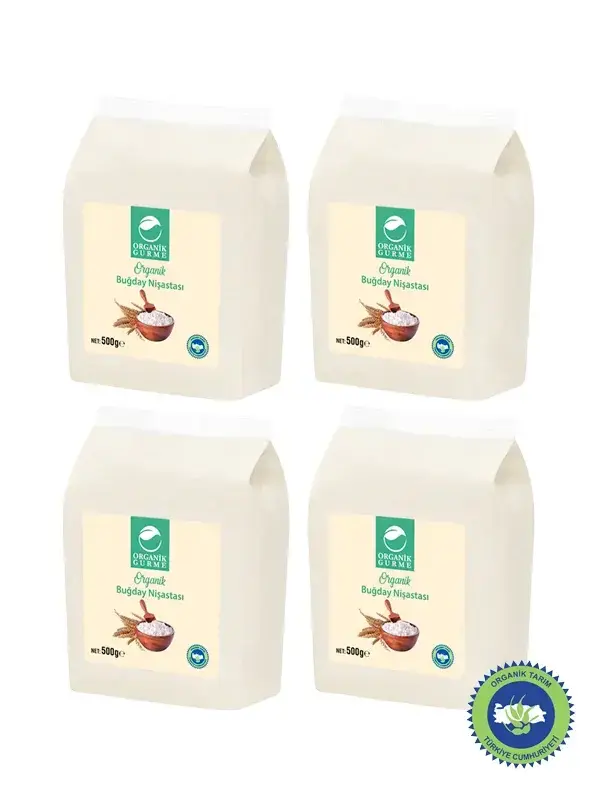 4'lü Organik Buğday Nişastası 500 gr