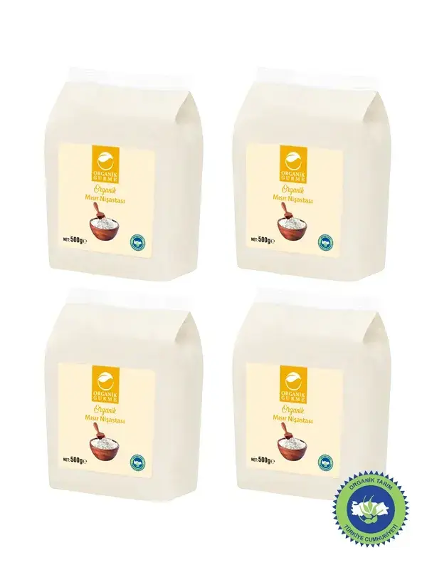 4'lü Organik Mısır Nişastası 500 gr