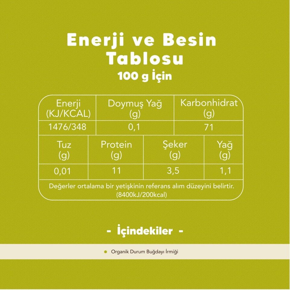 2'li Organik Arpa Şehriye