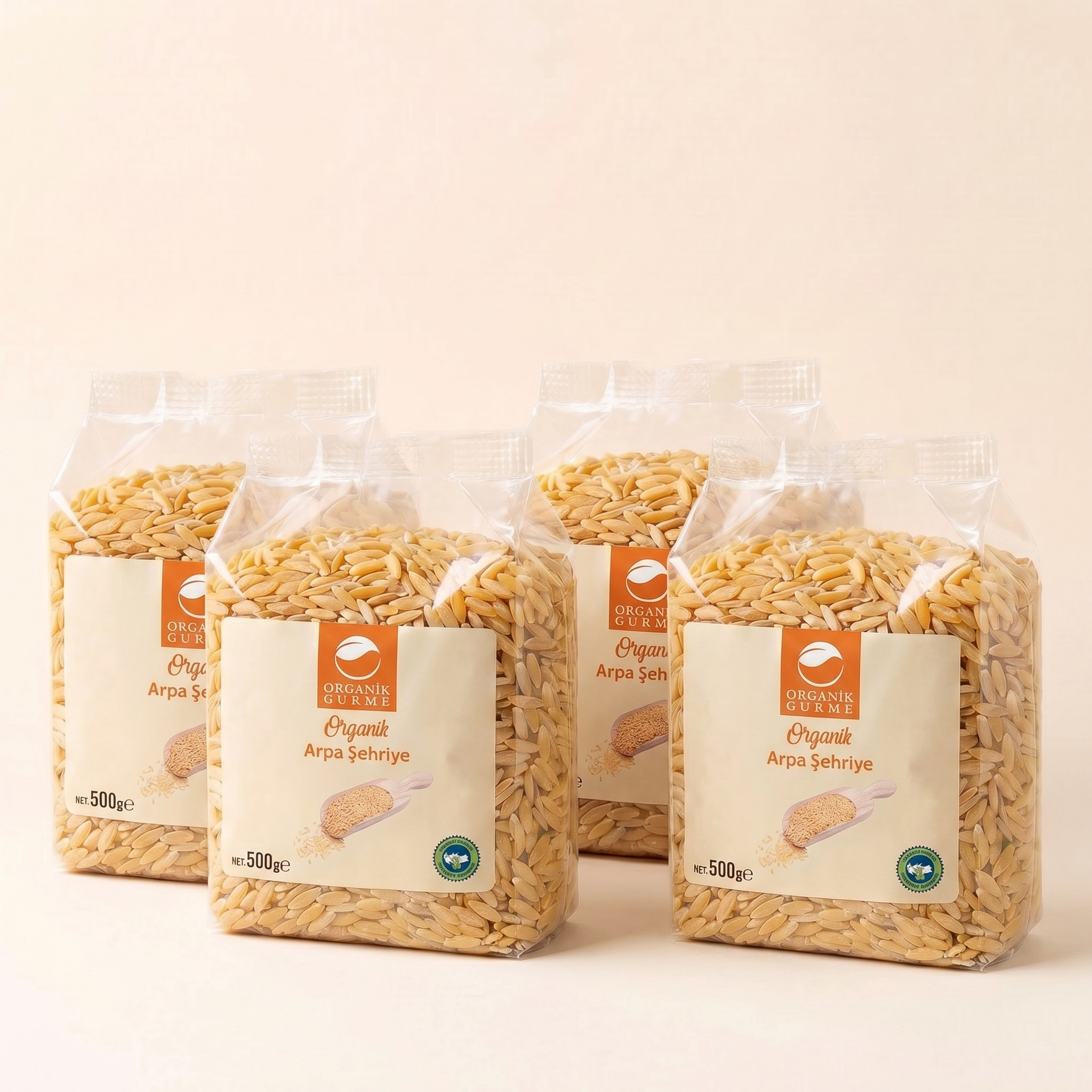 4'lü Organik Arpa Şehriye 500 gr