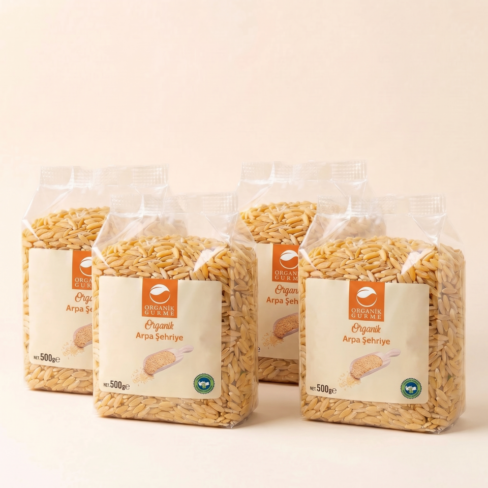 4'lü Organik Arpa Şehriye 500 gr