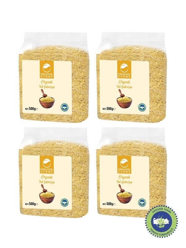 4'lü Organik Tel Şehriye 500 gr