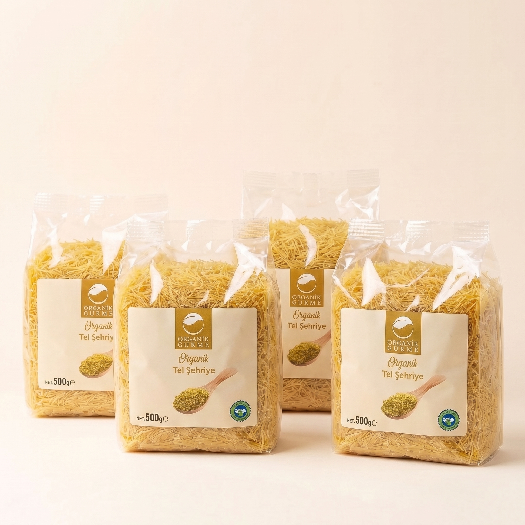 4'lü Organik Tel Şehriye 500 gr