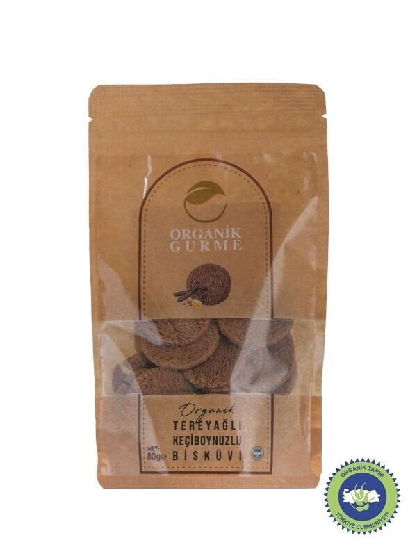 Organik Tereyağlı Keçiboynuzlu Bisküvi 80 gr