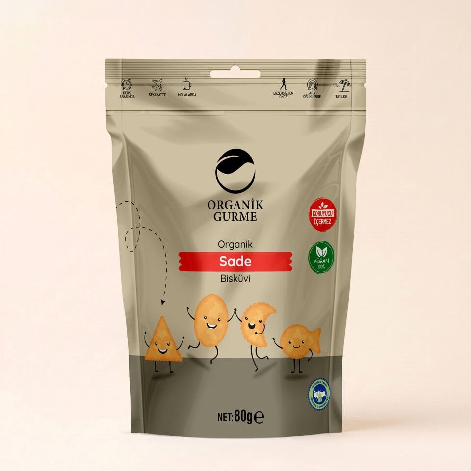 Organik Sade Bisküvi 80 gr