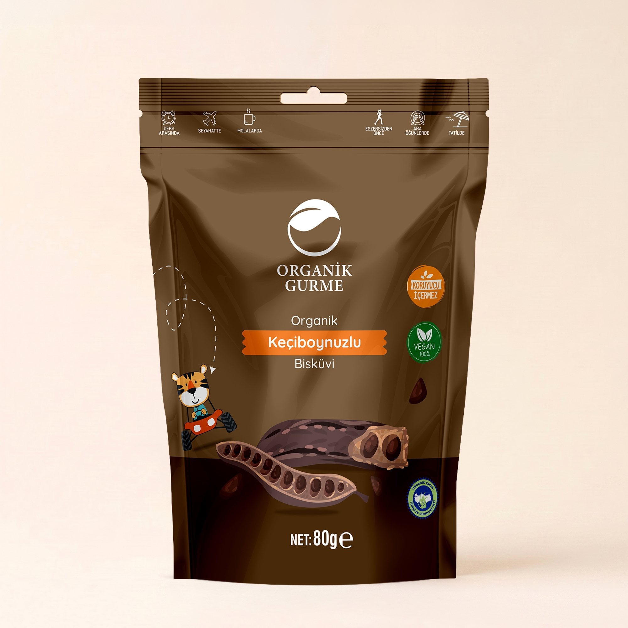 Organik Keçiboynuzlu Bisküvi 80 gr