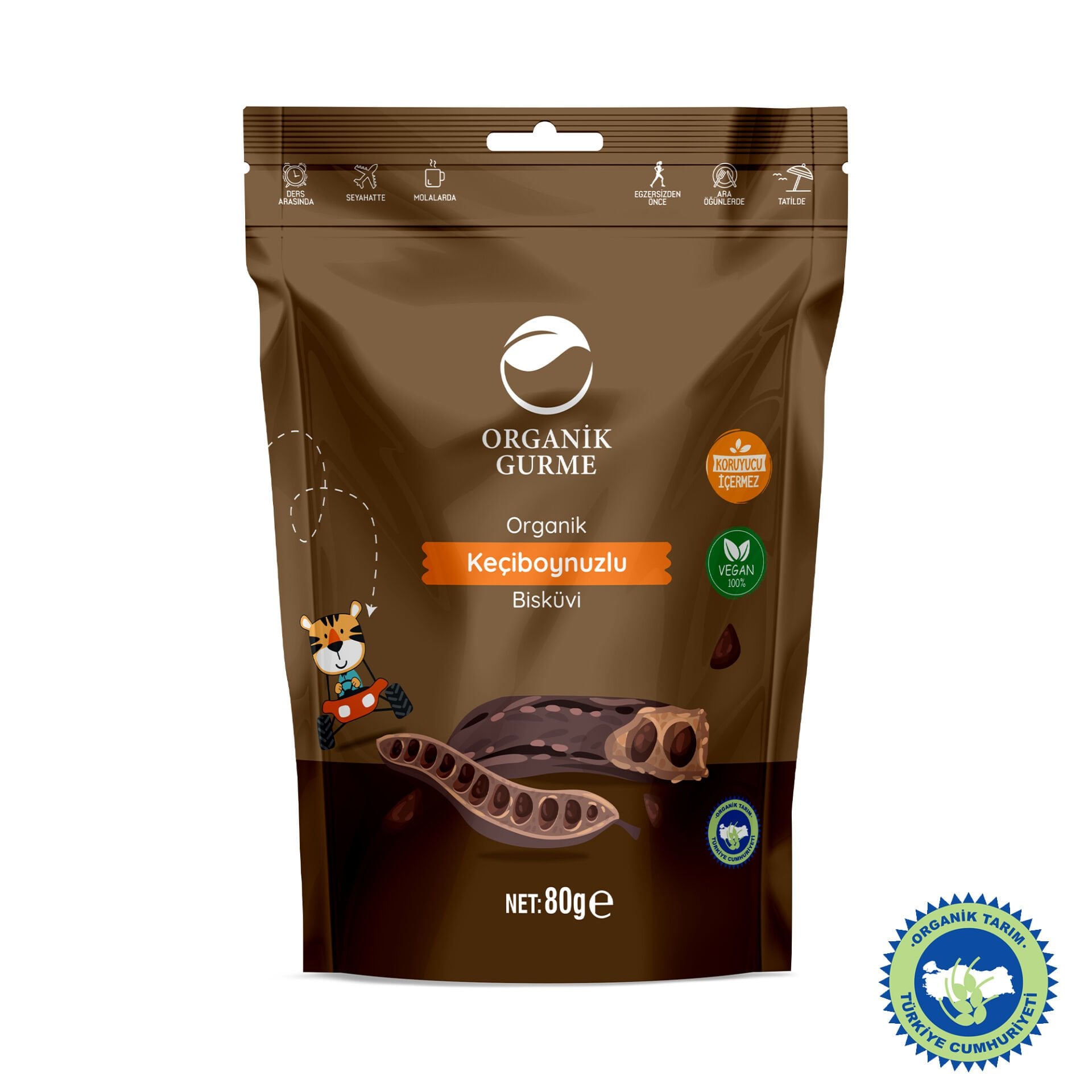 Organik Keçiboynuzlu Bisküvi 80 gr