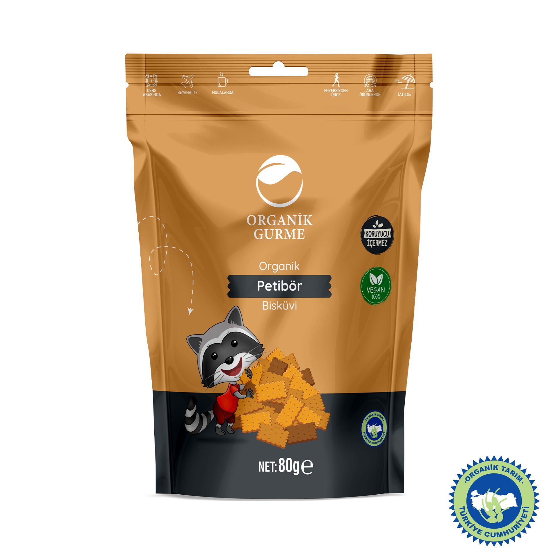 Organik Petibör Bisküvi 80 gr