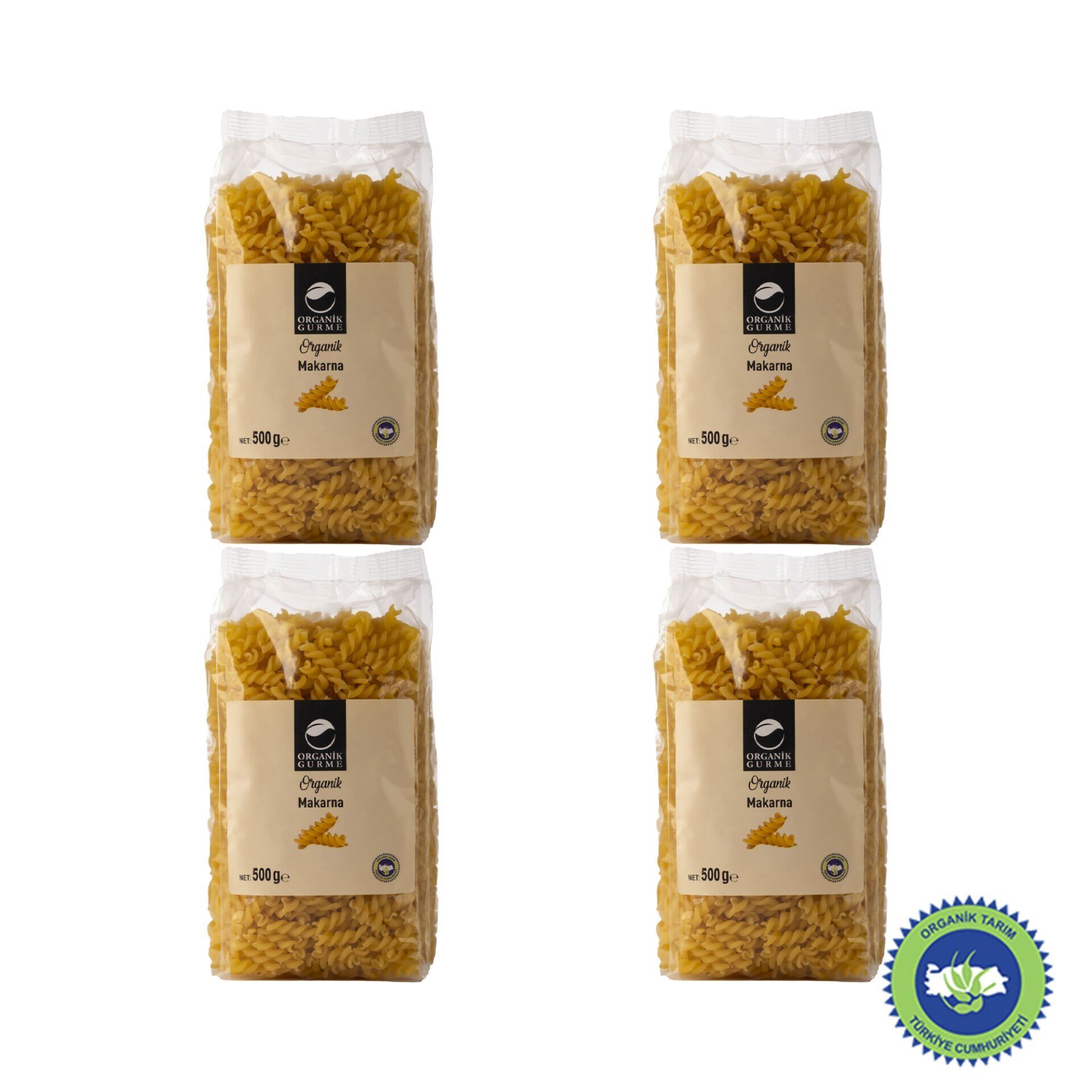 4'lü Organik Makarna 500 gr