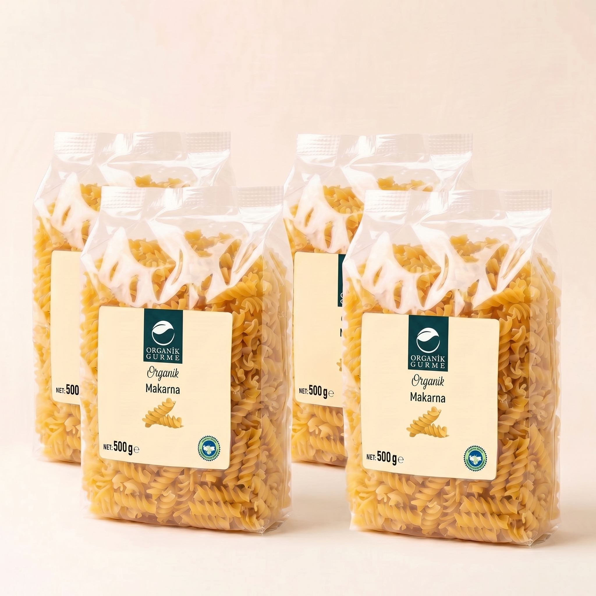 4'lü Organik Makarna 500 gr