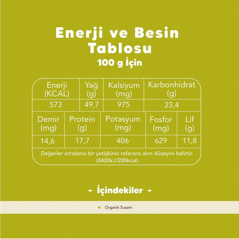 Organik Susam 200 gr